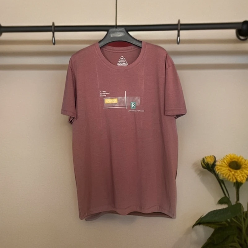 （男加肥加大短袖）夏季青短袖圆领T恤户外休闲半袖宽松夏季运简约