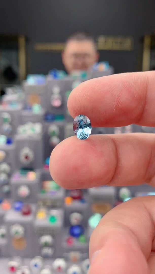 裸石海蓝宝石1ct 海蓝宝石 定制