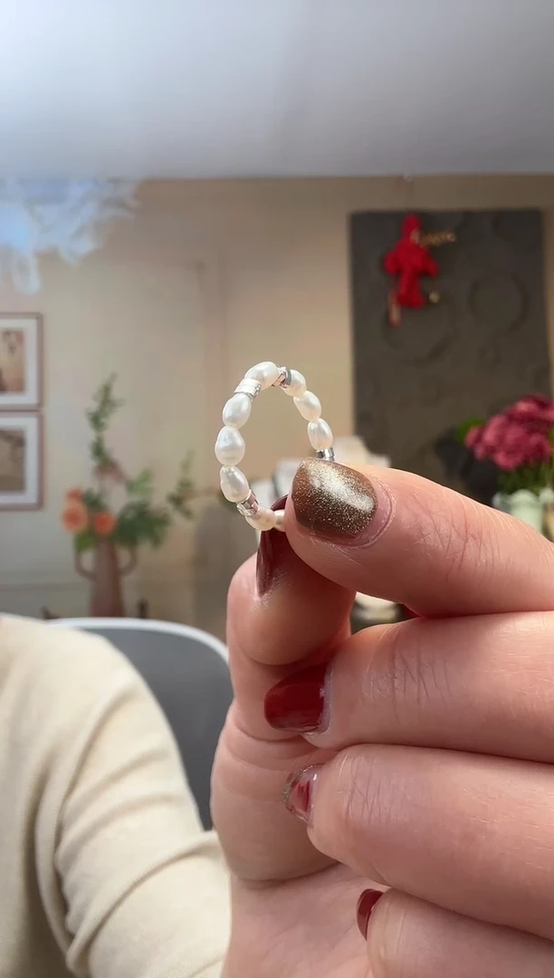 【闪购商品】淡水珍珠戒指未镶嵌米型珍珠戒指