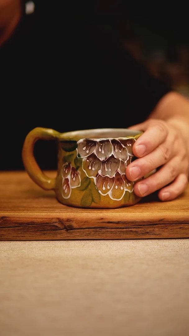 @@陶园瓷舍@@纯手工手绘@高温釉下彩