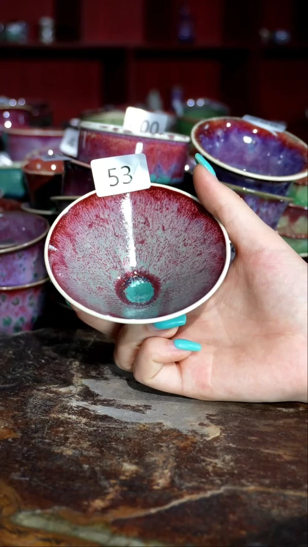 摆件精品窑变钧瓷茶器