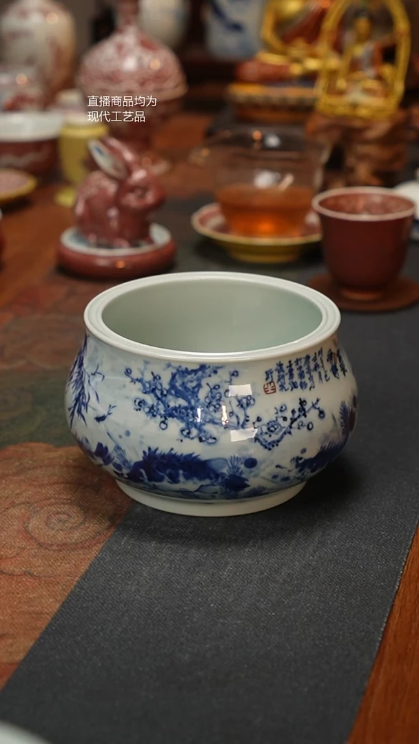 康亭守艺松竹梅鱼藻炉式水洗