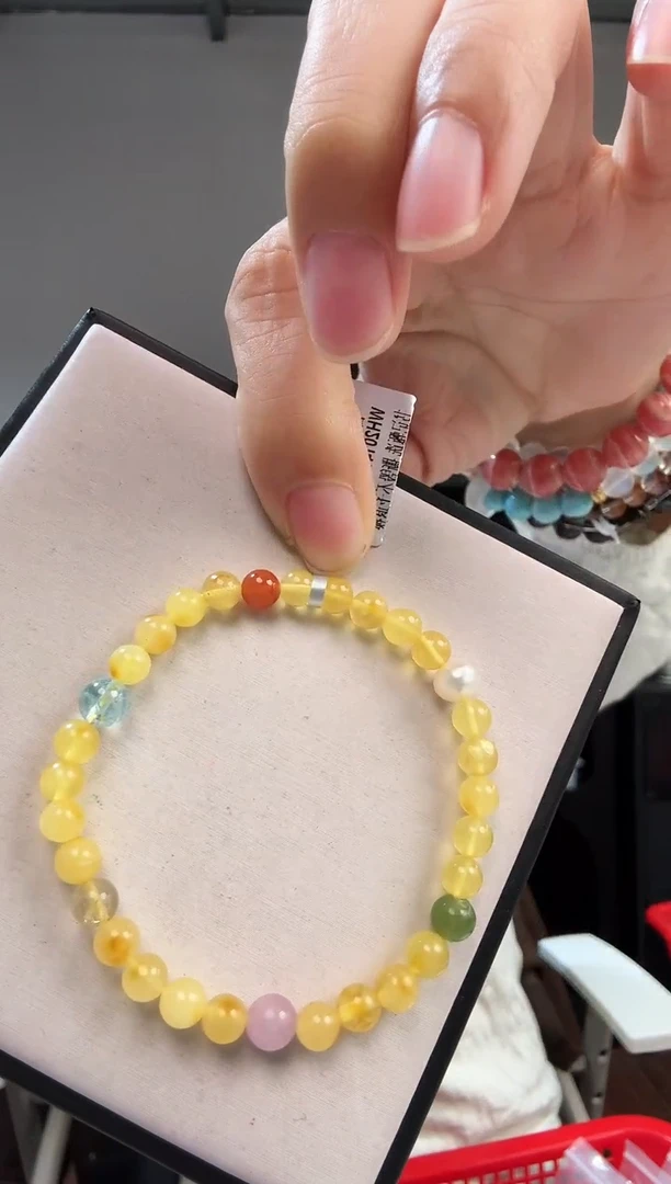 手链蜜蜡未镶嵌优0439 约5mm