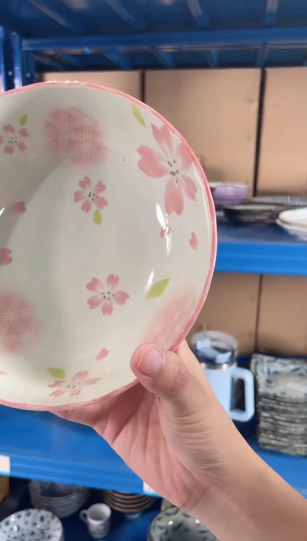 瓷片花蕾菊型55鉢微瑕