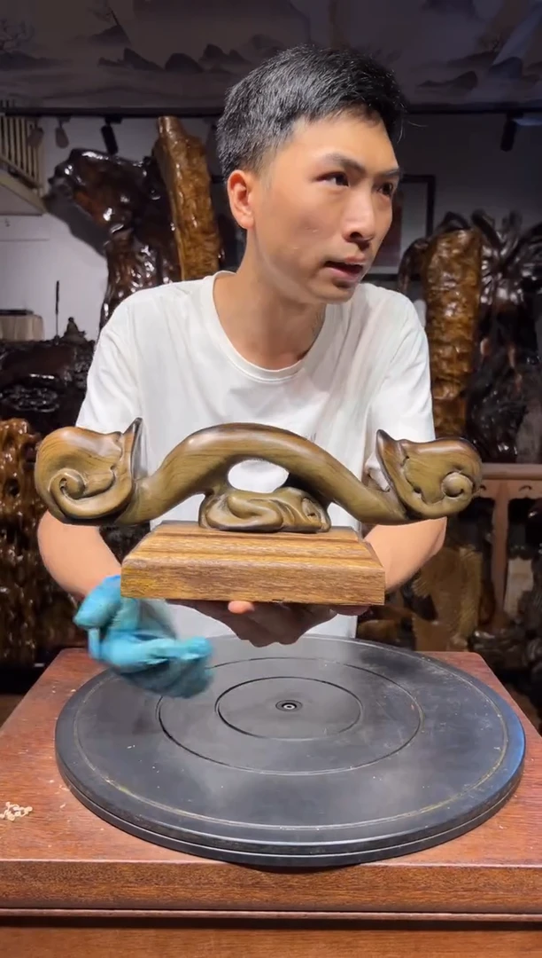 乌木类问*木质文玩艺术摆件