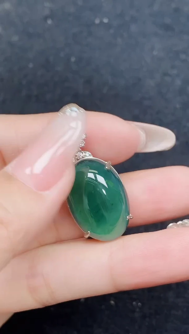 颈饰未镶嵌翡翠天然A货翡翠 保A保真