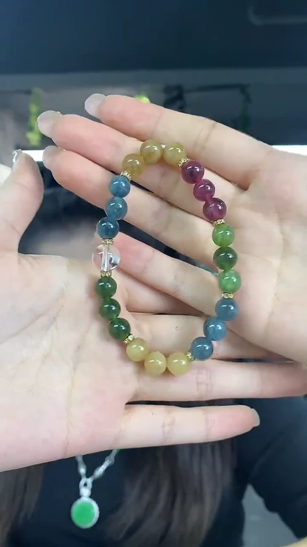 手串未镶嵌碧玺多样性发其一颜色微差