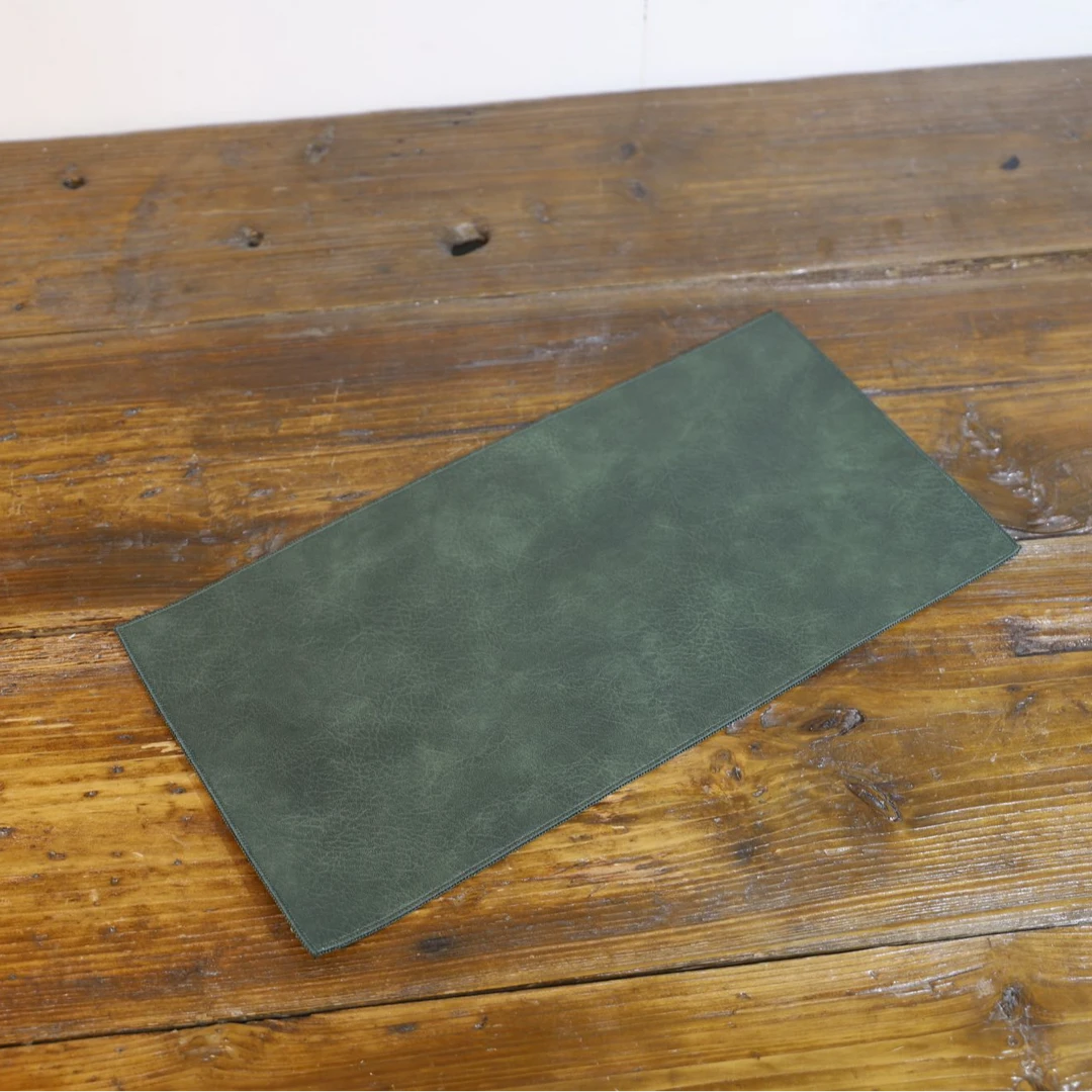 当代 {40*20}墨绿色皮革防水茶旗