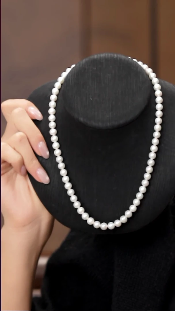 项链银S925镶嵌淡水珍珠工厂抛货 假1罚3 多样性发其1