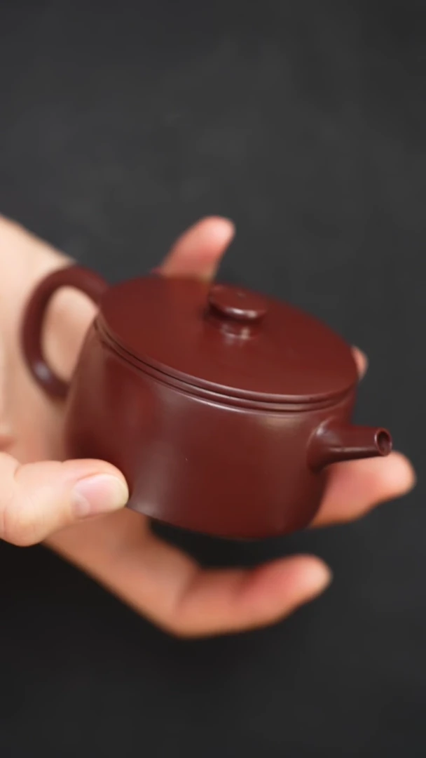 【闪购商品】紫砂茶壶紫泥光素汉瓦130CC