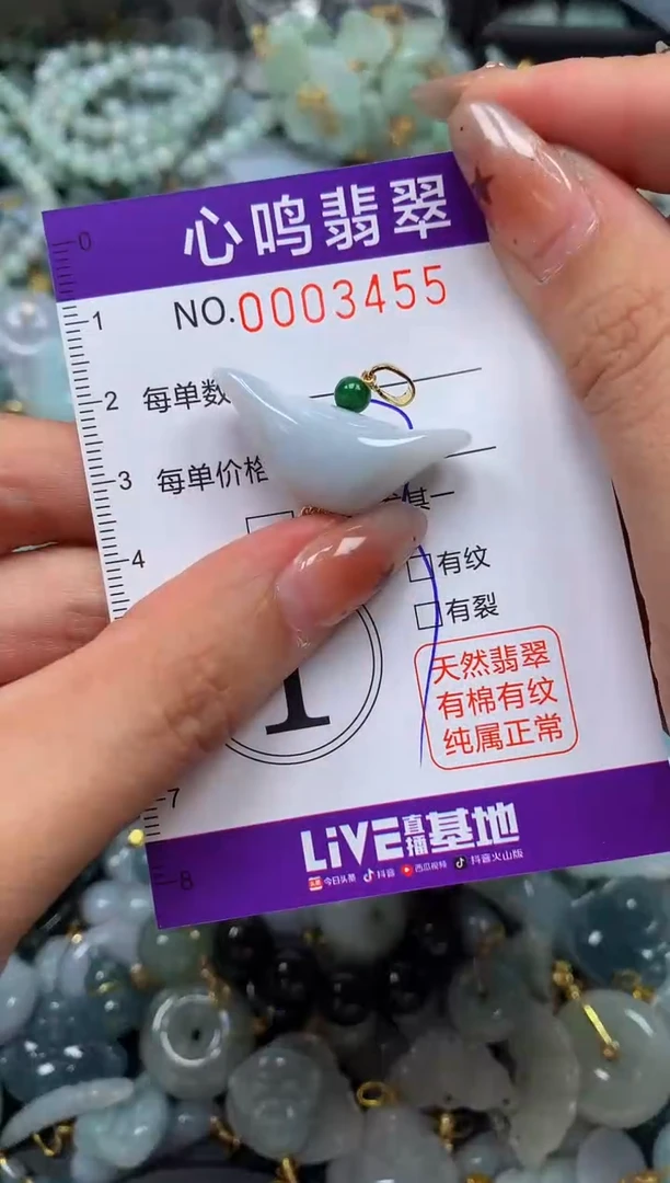 翡翠未镶嵌颈饰闪购003455