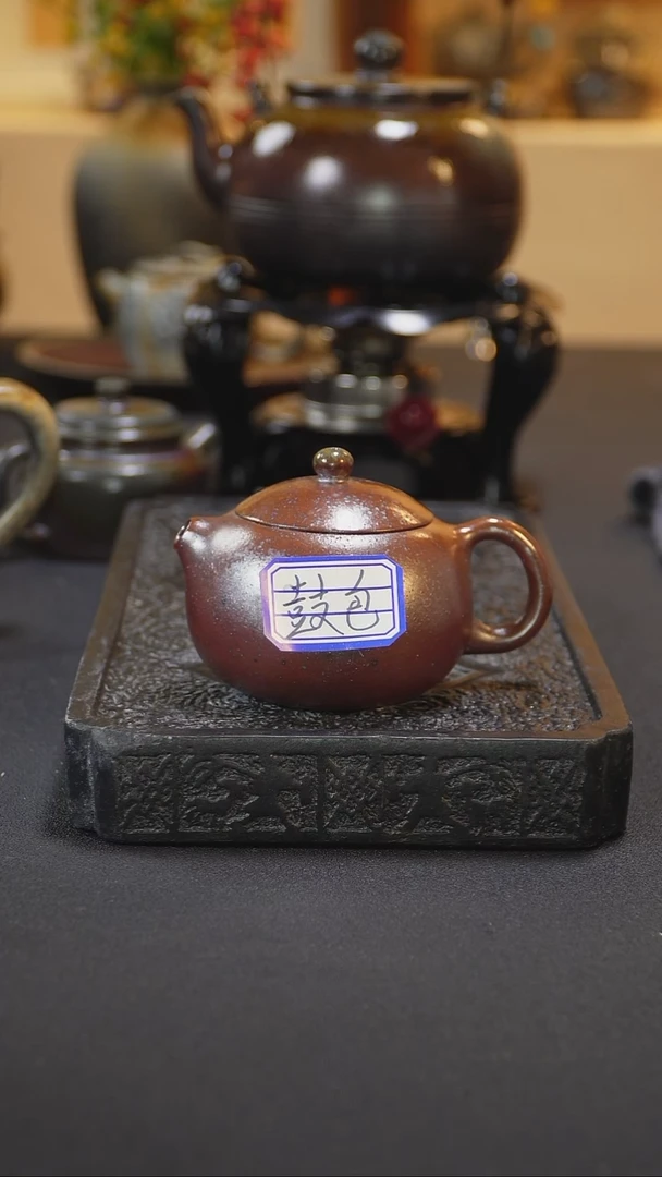 茶壶紫砂纯自然柴烧