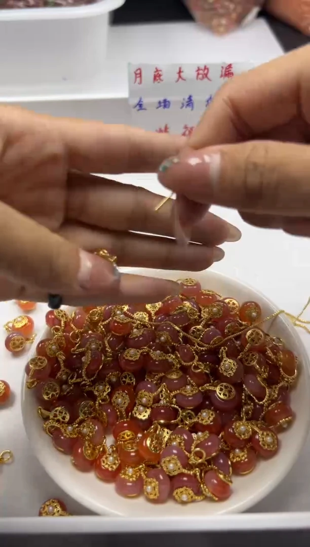 玛瑙/玉髓颈饰银S800镶嵌 x647盐源平安扣*1个