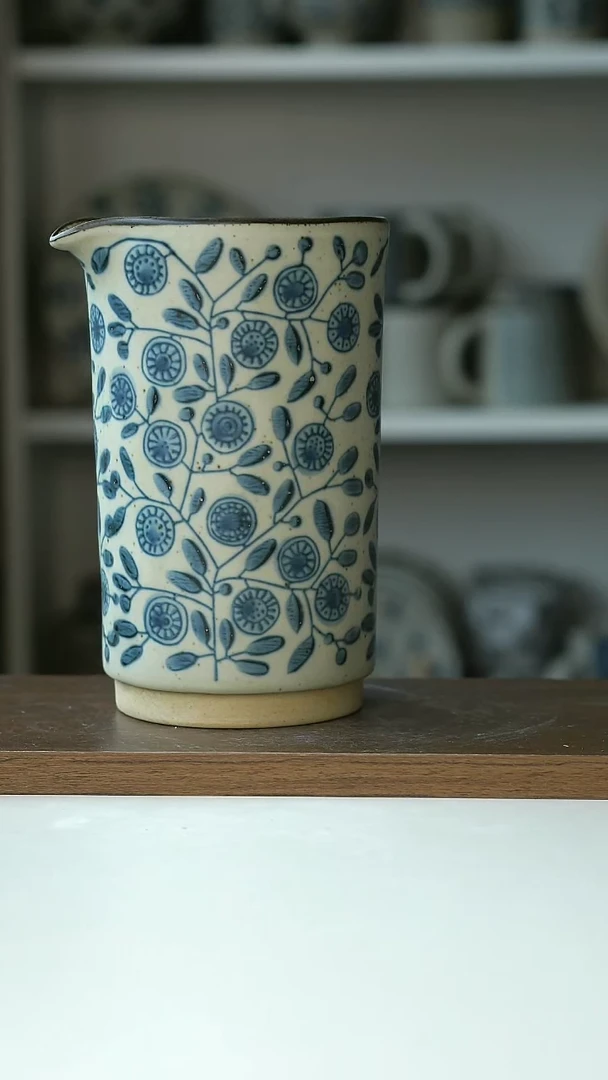 【闪购商品】陶瓷手绘金盏花花器@4-2@