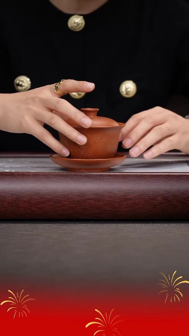 【闪购商品】紫砂茶壶降坡泥盖碗