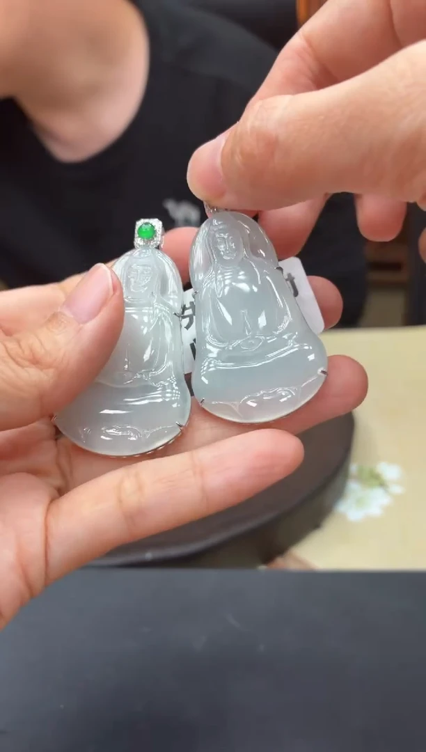 18K金镶嵌定制翡翠12-14HDJT0198418多样性发其一