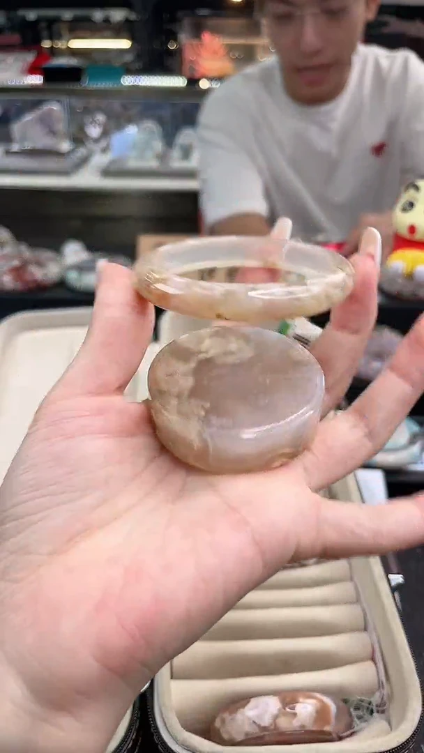 未镶嵌手镯石英质玉55圈口 （赠品镯心）3886658