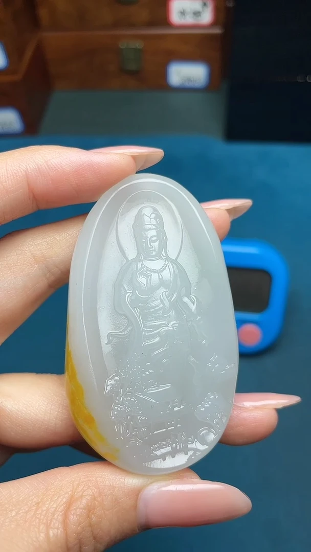 和田玉未镶嵌挂件久***丶和田玉