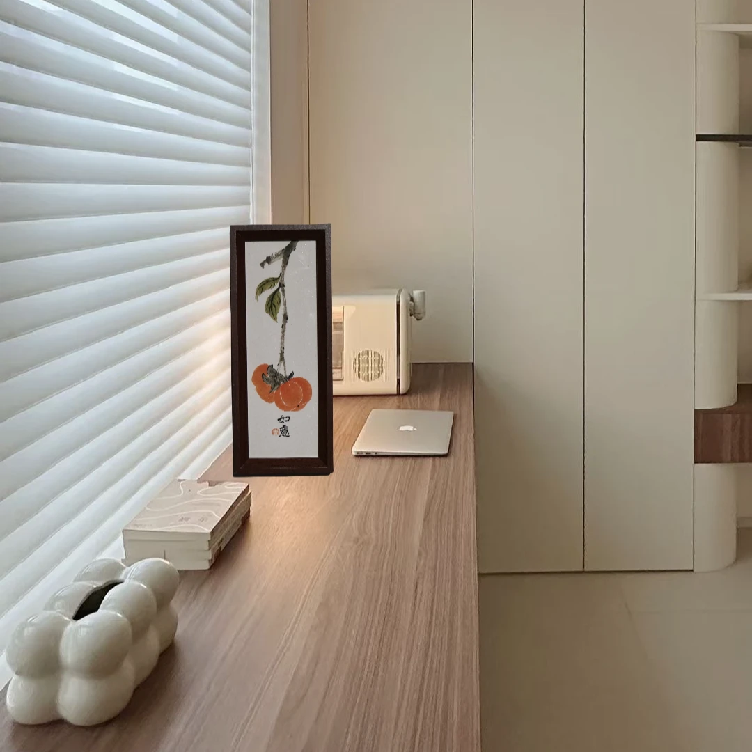 如意 10寸长条复合木国画摆台 卧室 书房 办公室