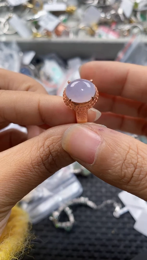 未镶嵌戒指翡翠999---5