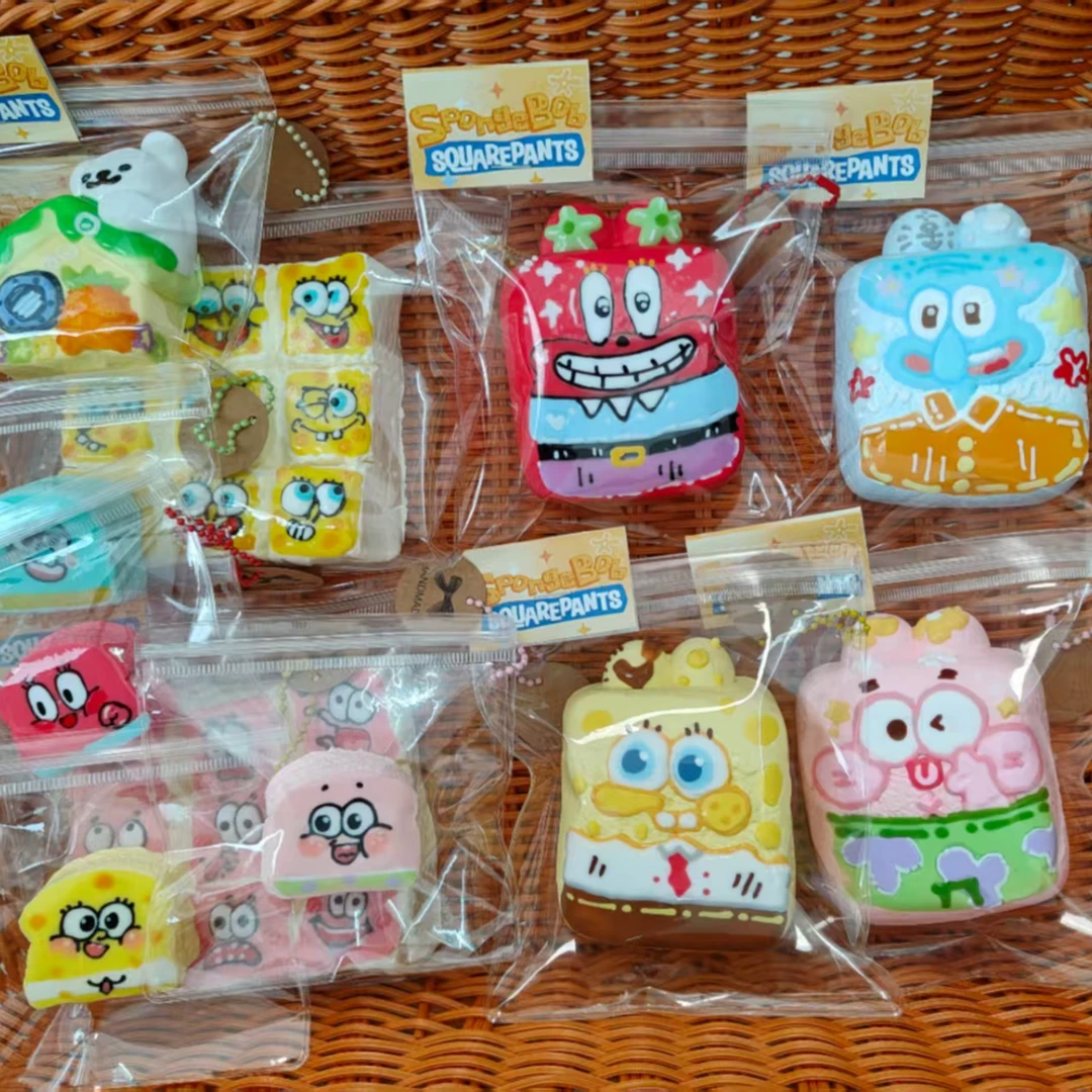 海绵宝宝系列捏捏纯手工制作食品级硅胶