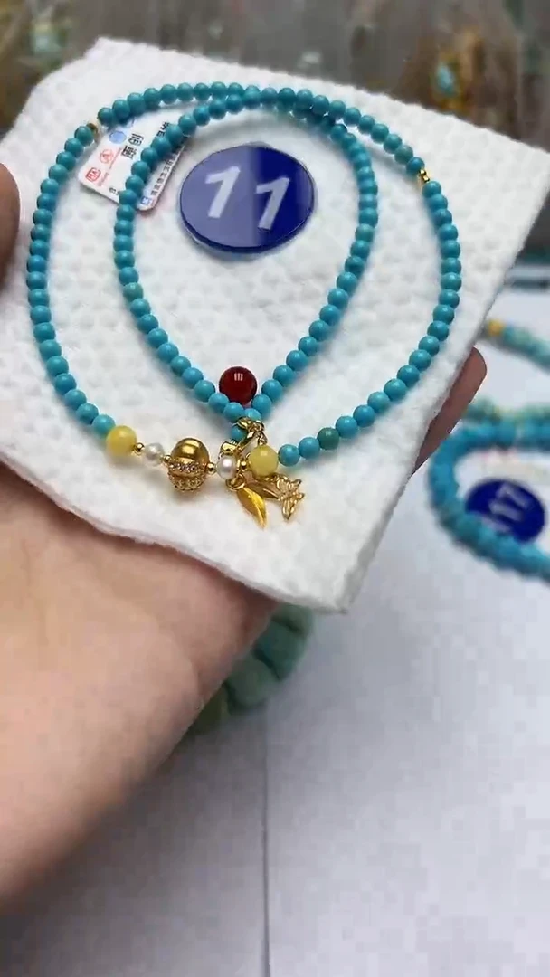 玛瑙/玉髓珠子银S925镶嵌11