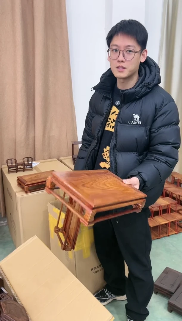 【闪购商品】刺猬紫檀（非洲黄花梨）33*23公分明式炕桌一张