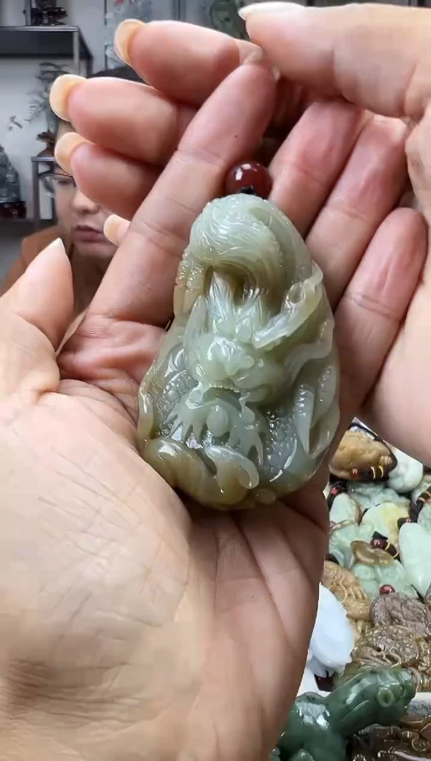 和田玉未镶嵌把件1