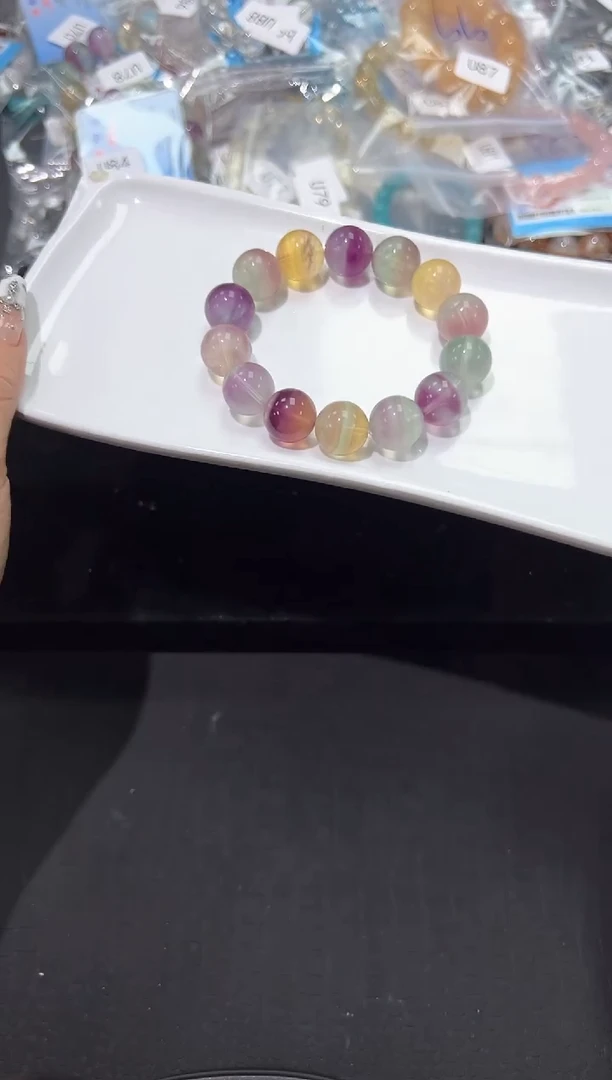 手链未镶嵌萤石89U多样性发其一【1条】默认微瑕