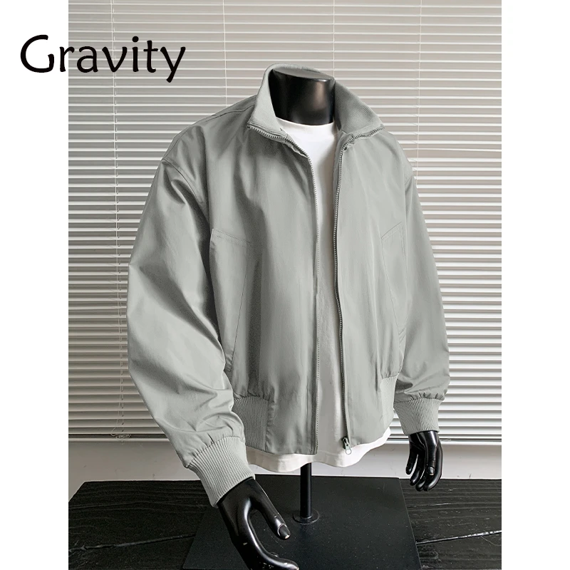 秋冬美式复古高级感飞行员夹克男款户外cleanfit廓形短款上衣外套
