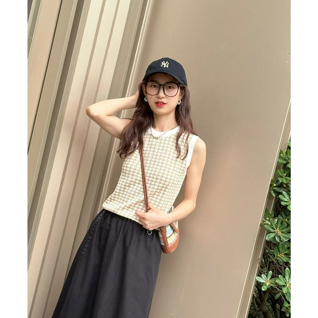 【香风月调】哥弟春夏超显瘦显白百搭香风外穿背心夏季无袖1399633