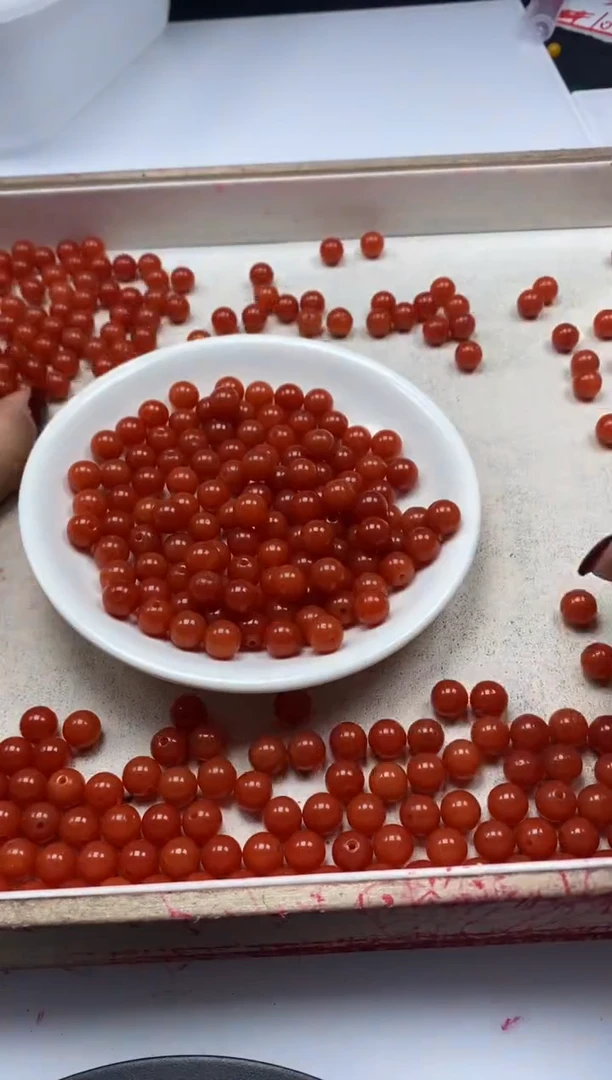 【闪购商品】玛瑙/玉髓颈饰未镶嵌w2185满肉南红8mm*30颗