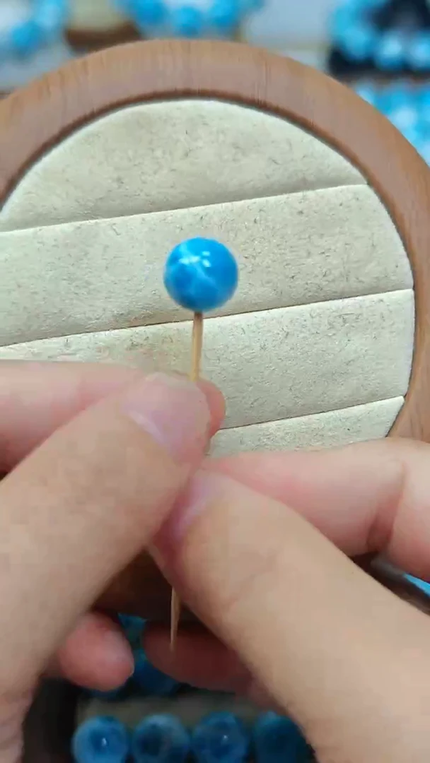 未镶嵌针钠钙石（海纹石）珠宝半成品小*吖多样性发一