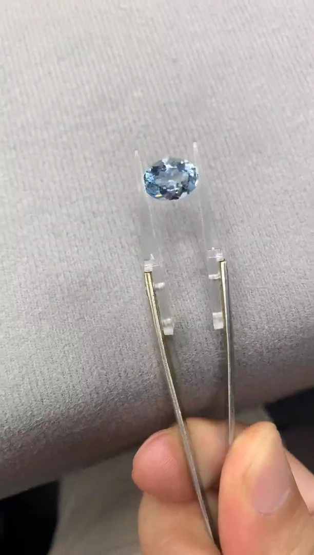海蓝宝石裸石未镶嵌3.06ct圣马利亚色海蓝宝石