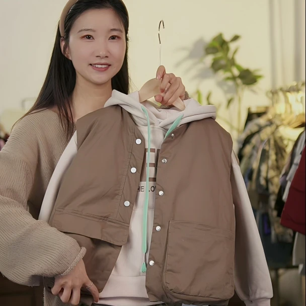 【断码福利】马甲加绒连帽卫衣套装秋冬季儿童棉衣保暖韩版[1688]