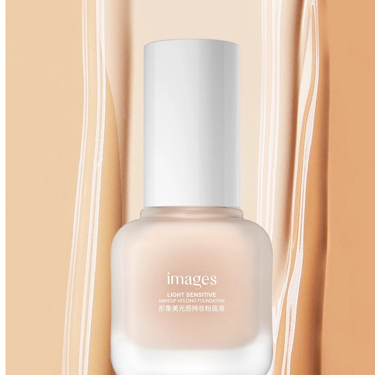 形象美光感持妆粉底液拍一发三持久防水