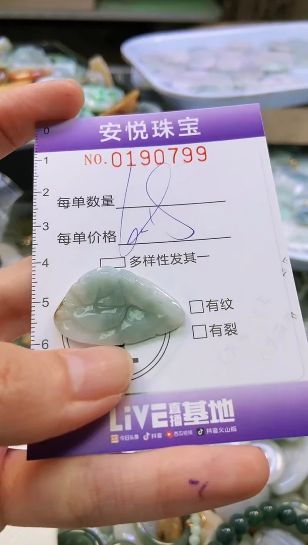 翡翠未镶嵌颈饰闪购0190799