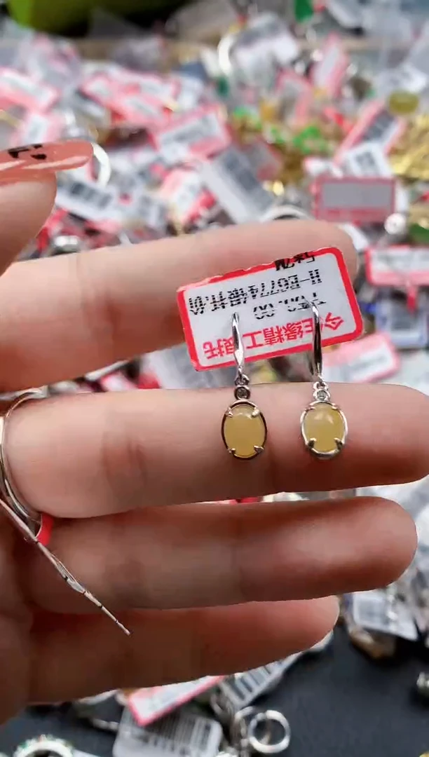 银S925镶嵌戒指翡翠天然A货缅甸翡翠