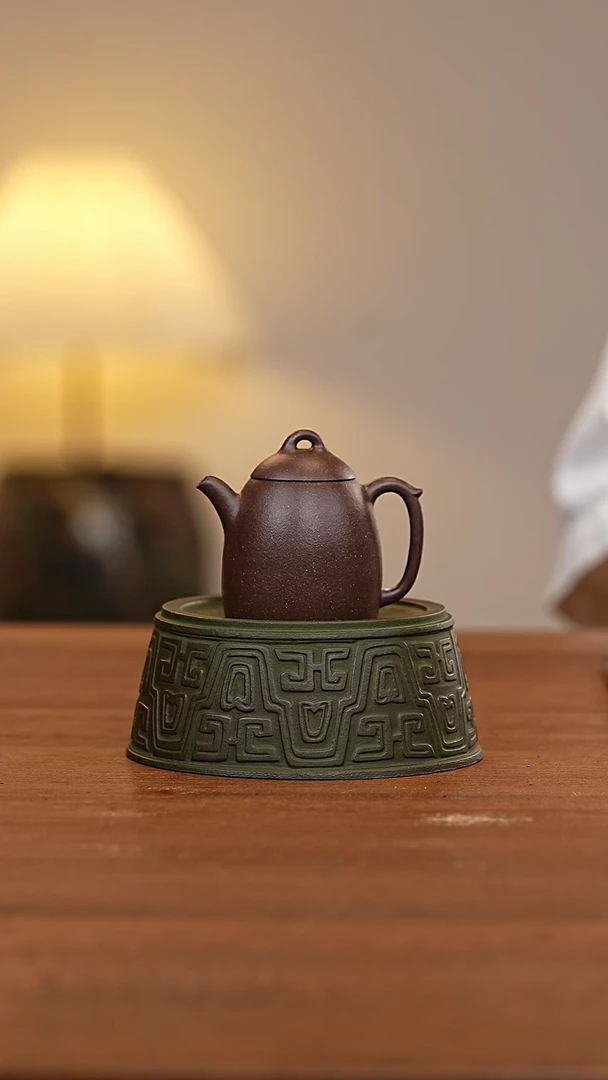 茶壶紫砂小秦权天青泥WG