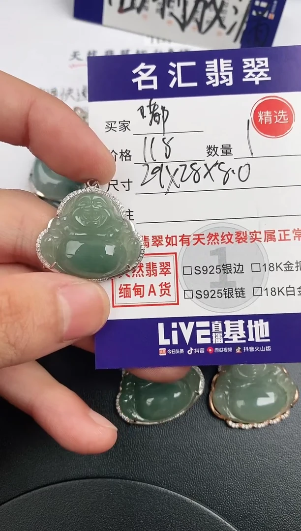 翡翠银S925镶嵌颈饰嘟*·