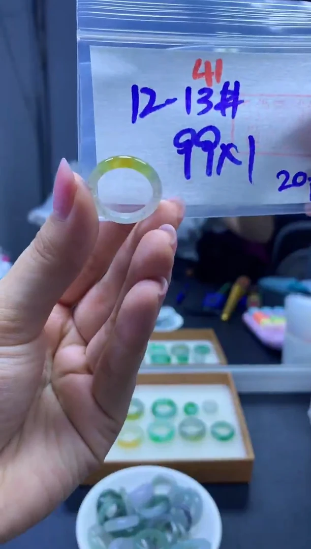 未镶嵌定制翡翠戒圈#99元-毛货需精细抛光