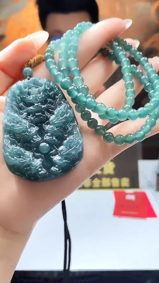 未镶嵌定制翡翠翡翠多样性发其一+珠链