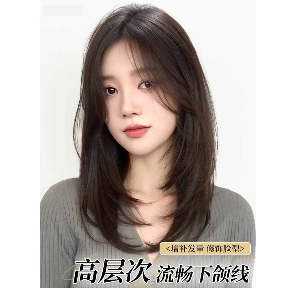 【主播主推】高层次锁骨假发夏季清爽不用戴发网干练逼真自然真实
