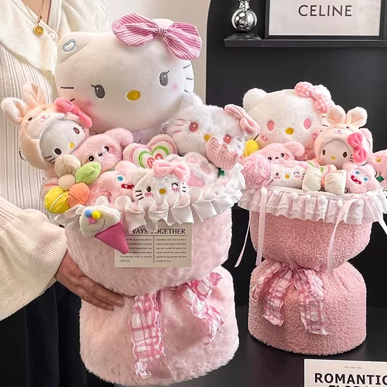 生日礼物女生hellokitty玩偶花束哈喽kt毕业礼物送女孩女朋友纪念
