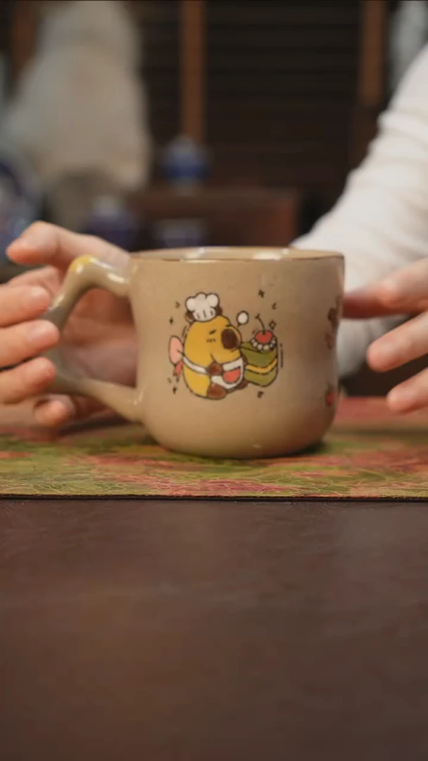 杯景德镇陶瓷杯碗柴烧多人
