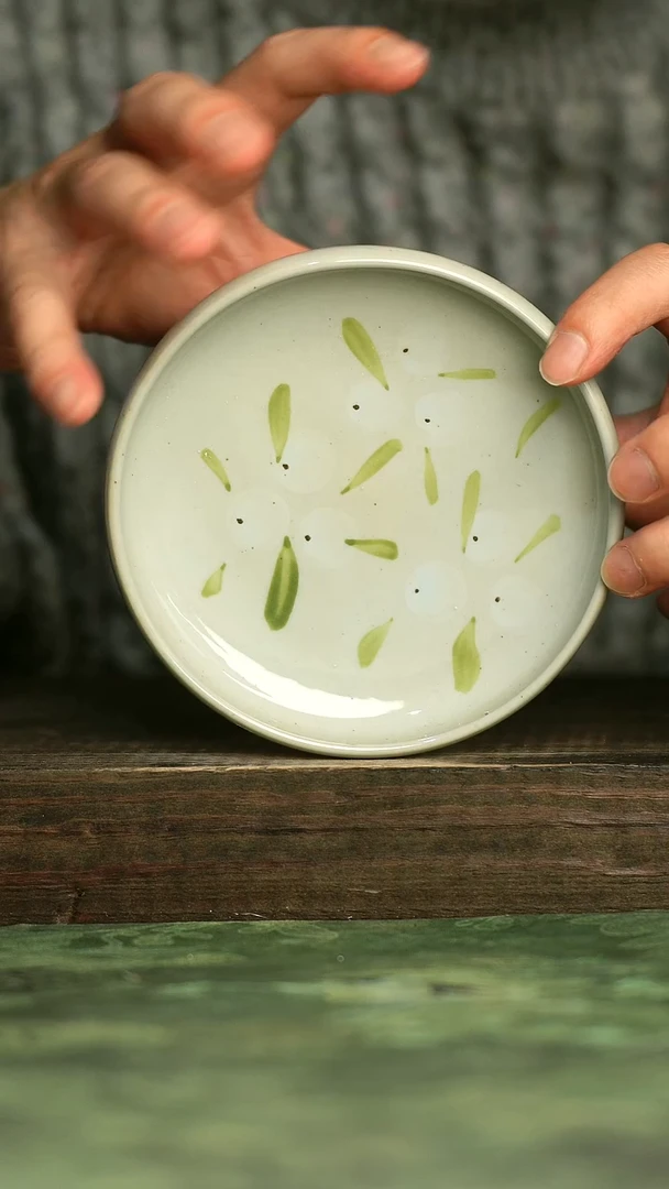 青诗集手工手绘瓷器