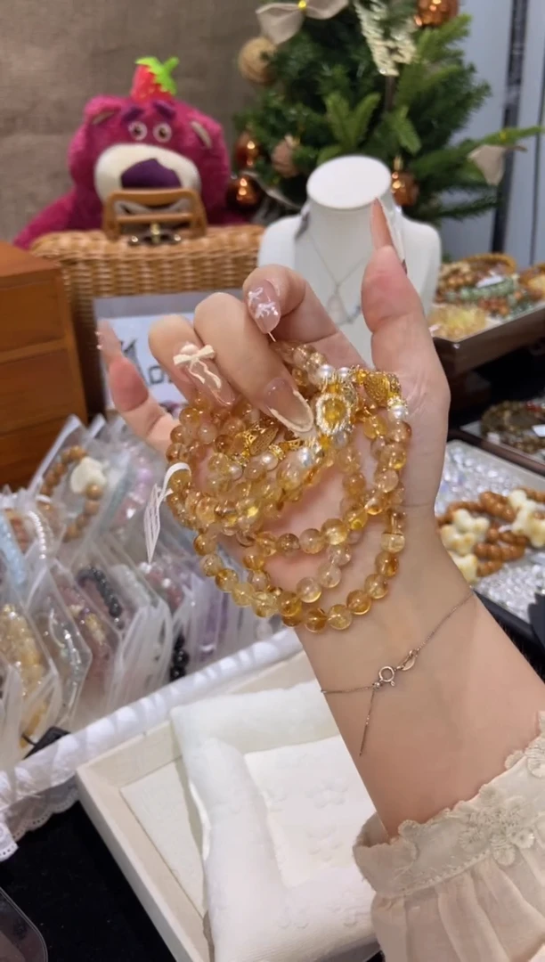 水晶手串未镶嵌孤品捡漏均匀瑕疵介意勿拍