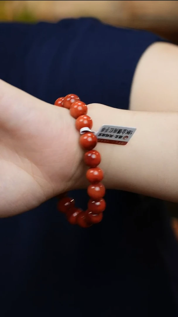 18K金镶嵌手串南红玛瑙S-108
