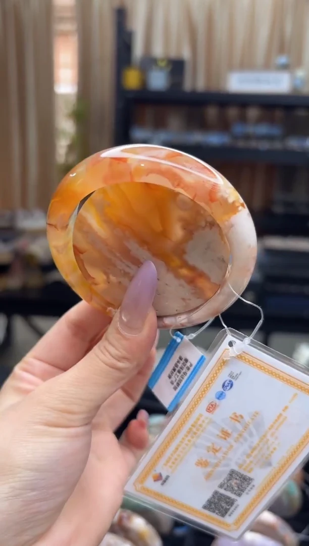 未镶嵌手镯石英质玉C402(58圈赠送镯心)