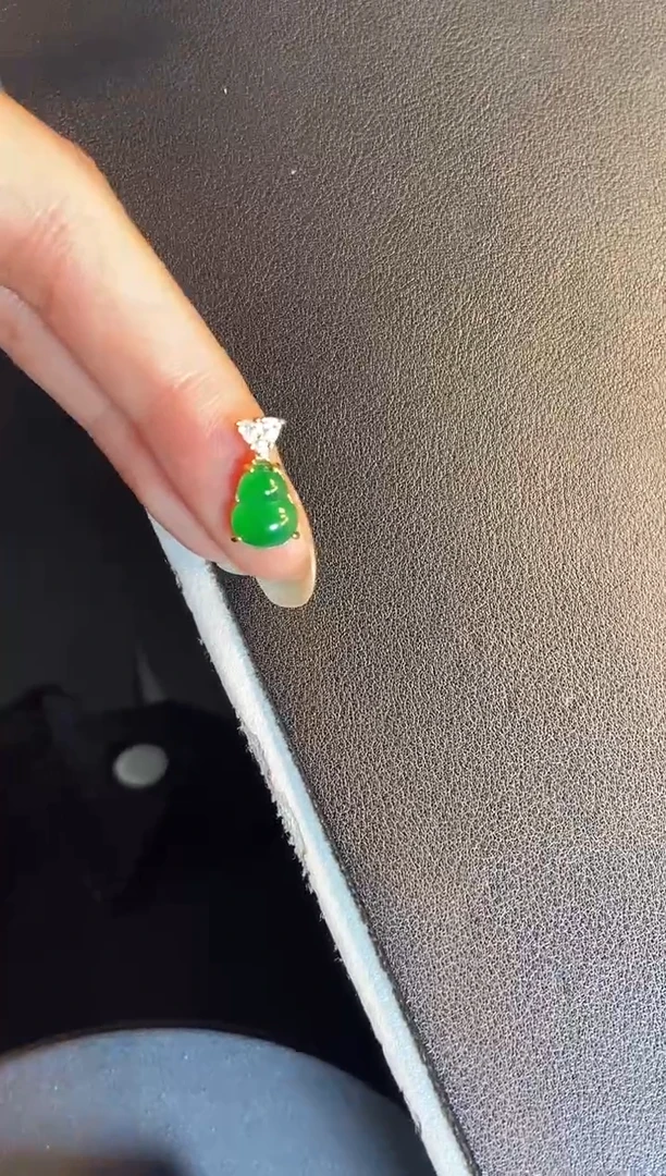 吊坠(不含链)银S925镶嵌翡翠1